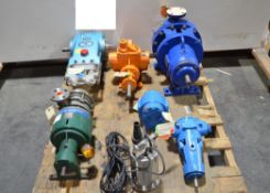 Lot of Pumps (gear, centrifigual, submersible and piston/plunger) (Located Lebanon, PA) (Load Fee $