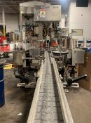 New Jersey Maching Auto-Colt II Front and Back Labeler Stainless Steel with a 10 ft infeed