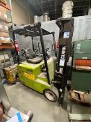 Clark 3,000 lb. Electric Sit-Down Forklift, M/N TMG17, S/N TMG248-0633-7498FB, with 3-Stage Mast,