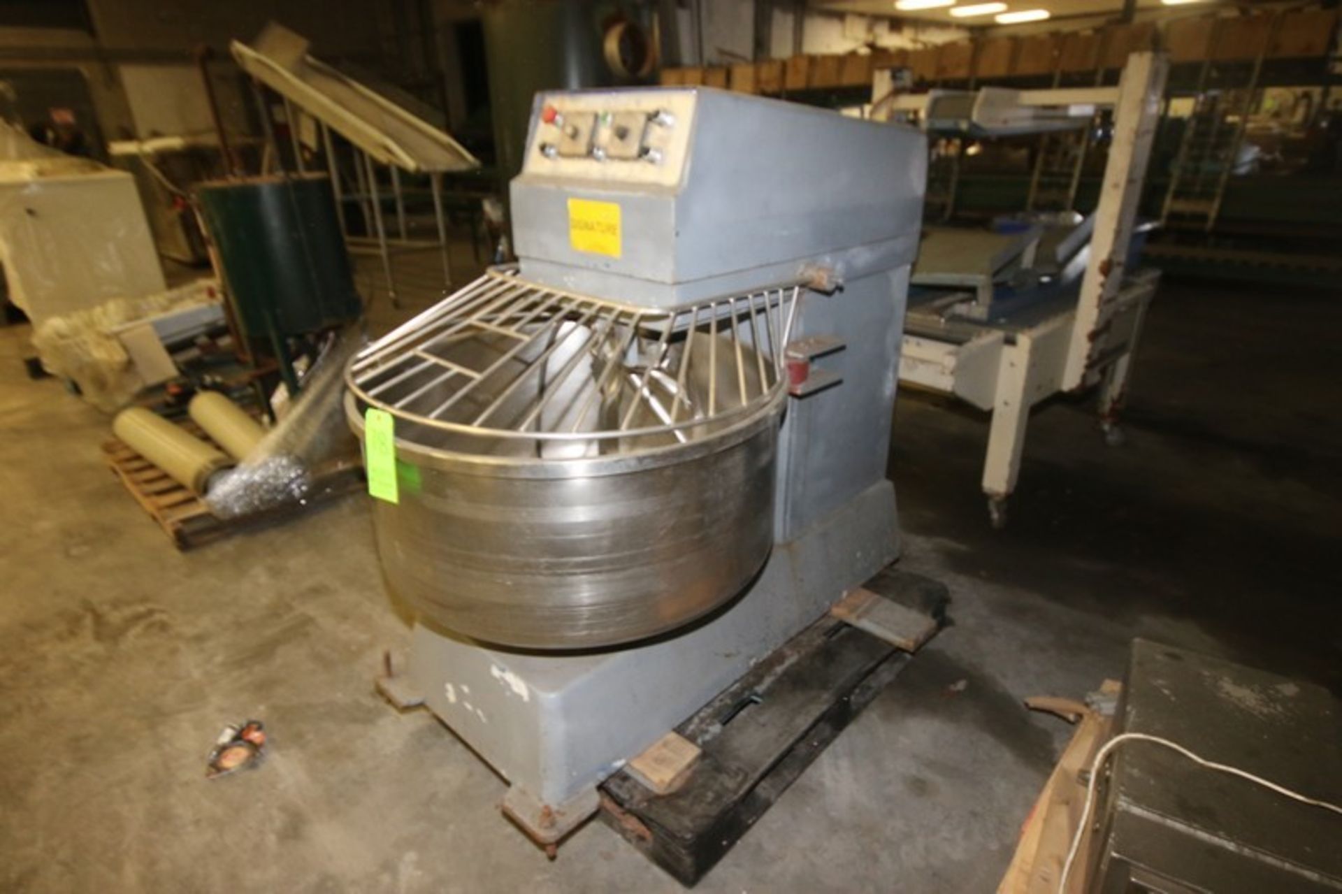 Dough Mixer, with S/S Bowl & S/S Doug Hook, Bowl Dims.: Aprox. 36" Dia., Mounted on Frame (LOCATED - Image 2 of 4