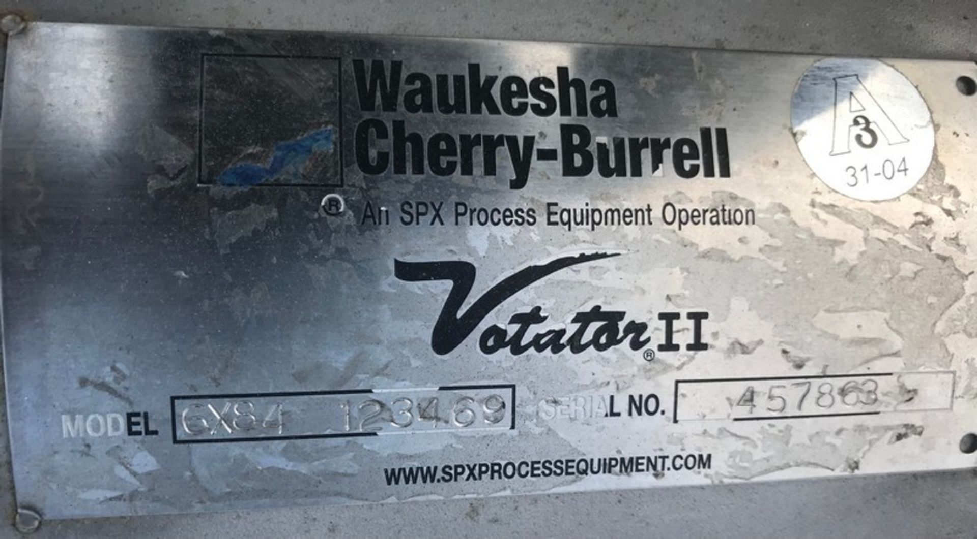 Waukesha Cherry Burrell Aprox. 6" Dia. x 84" L Contherm Votator II Scraped Surface S/S Heat - Image 3 of 3