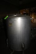 Perma-San 322 Gal. S/S Single Wall Tank M/N 322 Gallon CVS, Tank Overall Height: Aprox. 67" Tall,