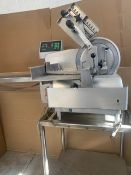 Bizerba S/S Automatic Slicing Machine, Type A330FB2, S/N 1217G73, 120 Volts, 1 Phase, On S/S Frame