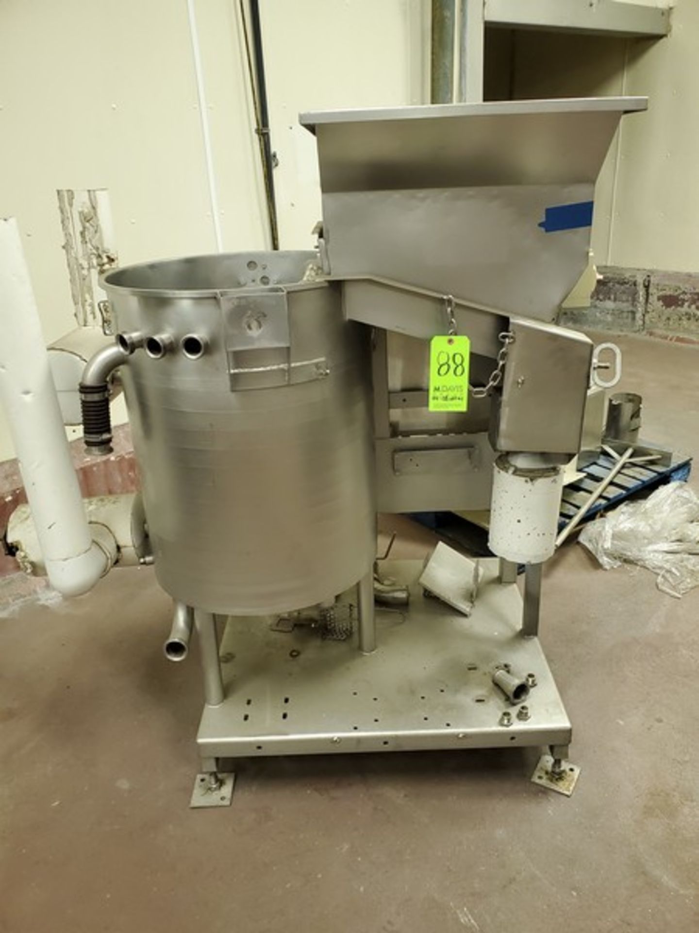 S/S Batter Mixer, with Jacketed Vessel, with S/S Infeed Conveyor, Mounted on S/S Frame (LOCATED IN - Image 7 of 15