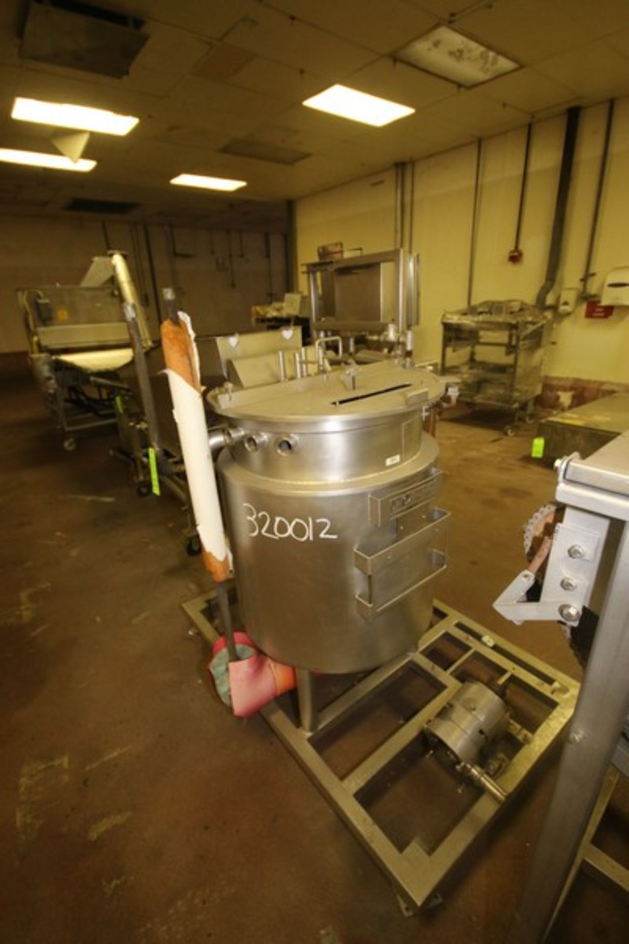 M.P. Equipment Co. S/S Batter Mixer, S/N 0800120311A, with S/S Jacketed Vessel, MAWP 180 PSI @ 300 - Image 6 of 14