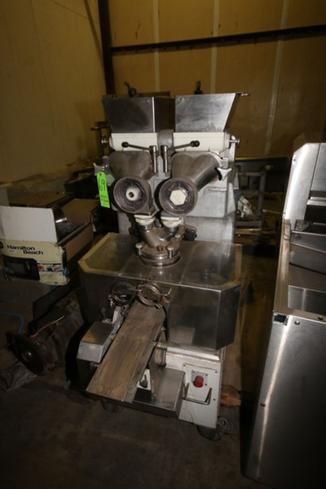 Rheon Cornucopia Encrusting Machine, M/N KN200, S/N 100, 220 Volts, 3 Phase, Mounted on Portable - Image 2 of 11