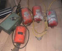 Lot of four FMC Syntron Magnetic Vibrators (LOCATED IN IOWA, RIGGING INCLUDED WITH SALE PRICE) --