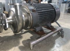 WCB 50 Hp. Pump, With Baldor 3025 RPM Motor Stainless Steel Head  (LOCATED IN IOWA, RIGGING INCLUDED
