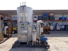 GRS Thermal Fluid Heater, M/N HV10V28, with Vertical Vessel & Pump, Nat'l BD #: 327, MAWP 50 PSI @