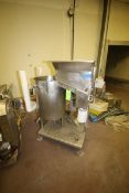 S/S Batter Mixer, with Jacketed Vessel, with S/S Infeed Conveyor, Mounted on S/S Frame (LOCATED IN