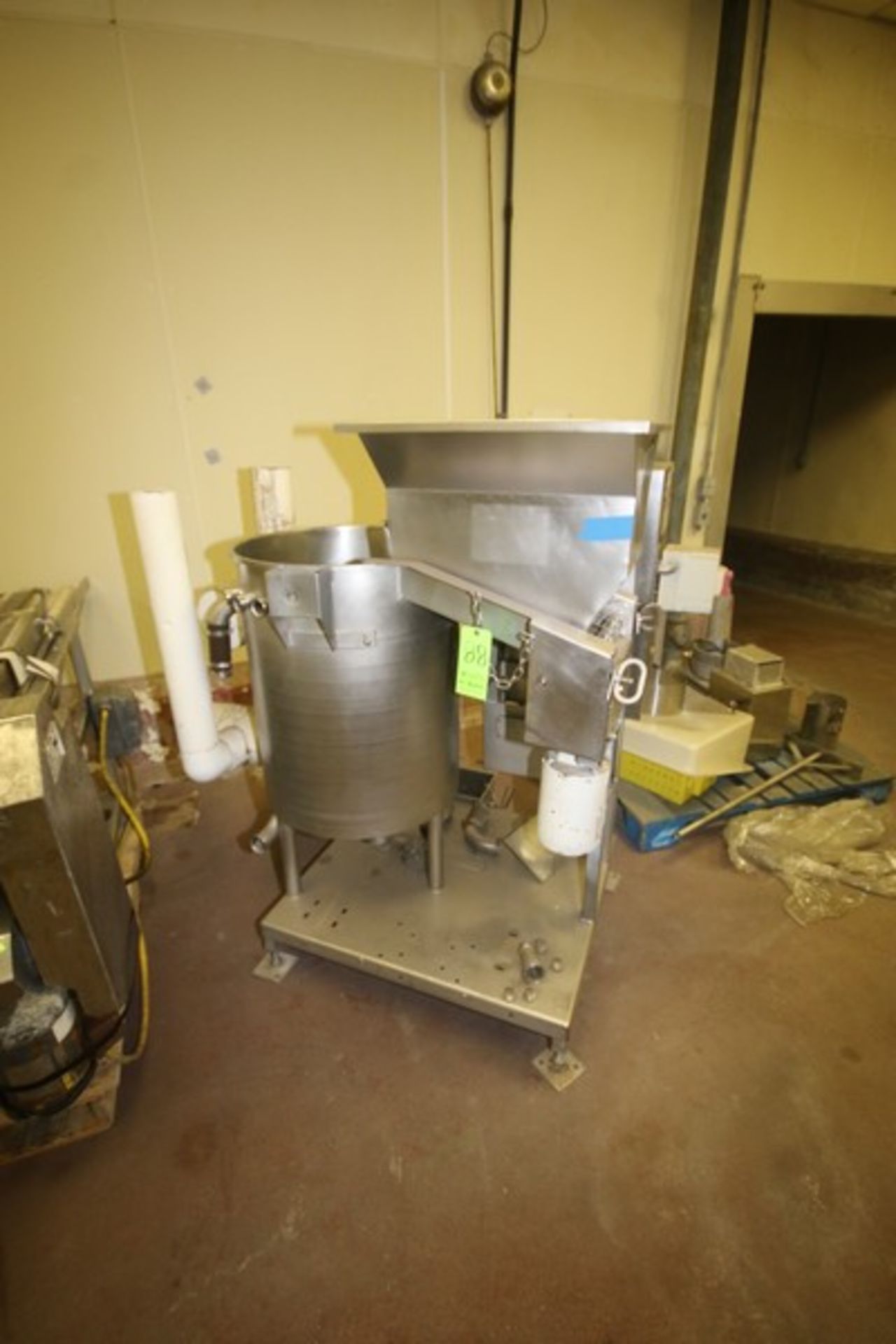 S/S Batter Mixer, with Jacketed Vessel, with S/S Infeed Conveyor, Mounted on S/S Frame (LOCATED IN