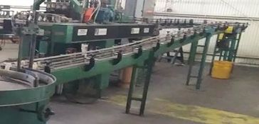 Aprox. 4.5" x 40' Infeed Conveyor, 110 V, 60 Hertz, Single Phase (Located Commerce, CA) (NOTE: