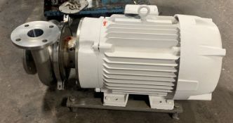 WCB 50 Hp. Pump, With Baldor 3025 RPM Motor Stainless Steel Head (LOCATED IN IOWA, RIGGING