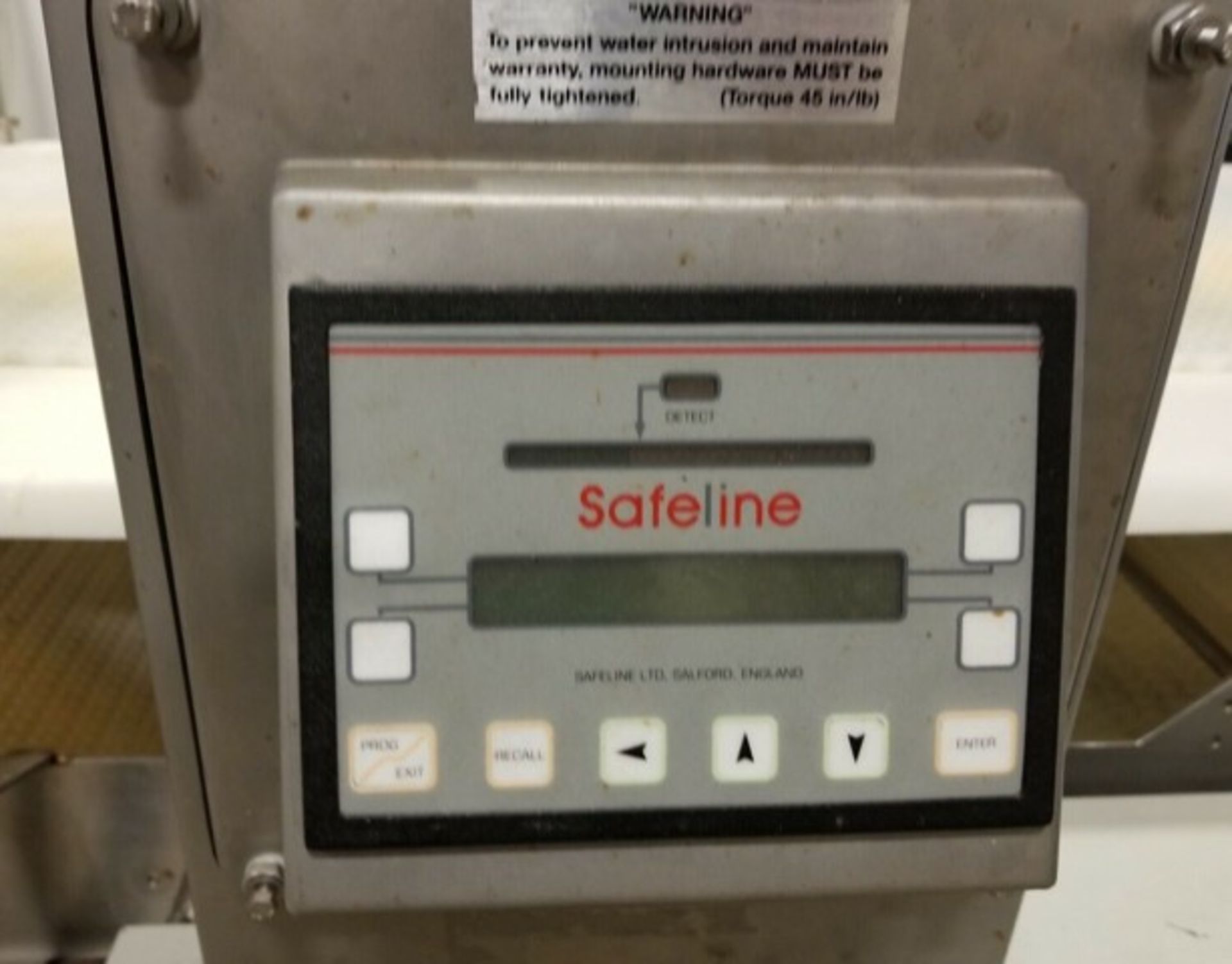 Safeline 6" x 24 ft. Food Grade Metal Detector, Mounted on Conveyor (Last Used in Food Plant) - Image 3 of 3