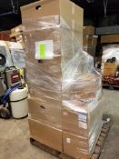 Three pallets,68 air filters: New filters. Grainger#: 5W894; 6W742(4); 2DBW2; 5W921(2);11Z801;