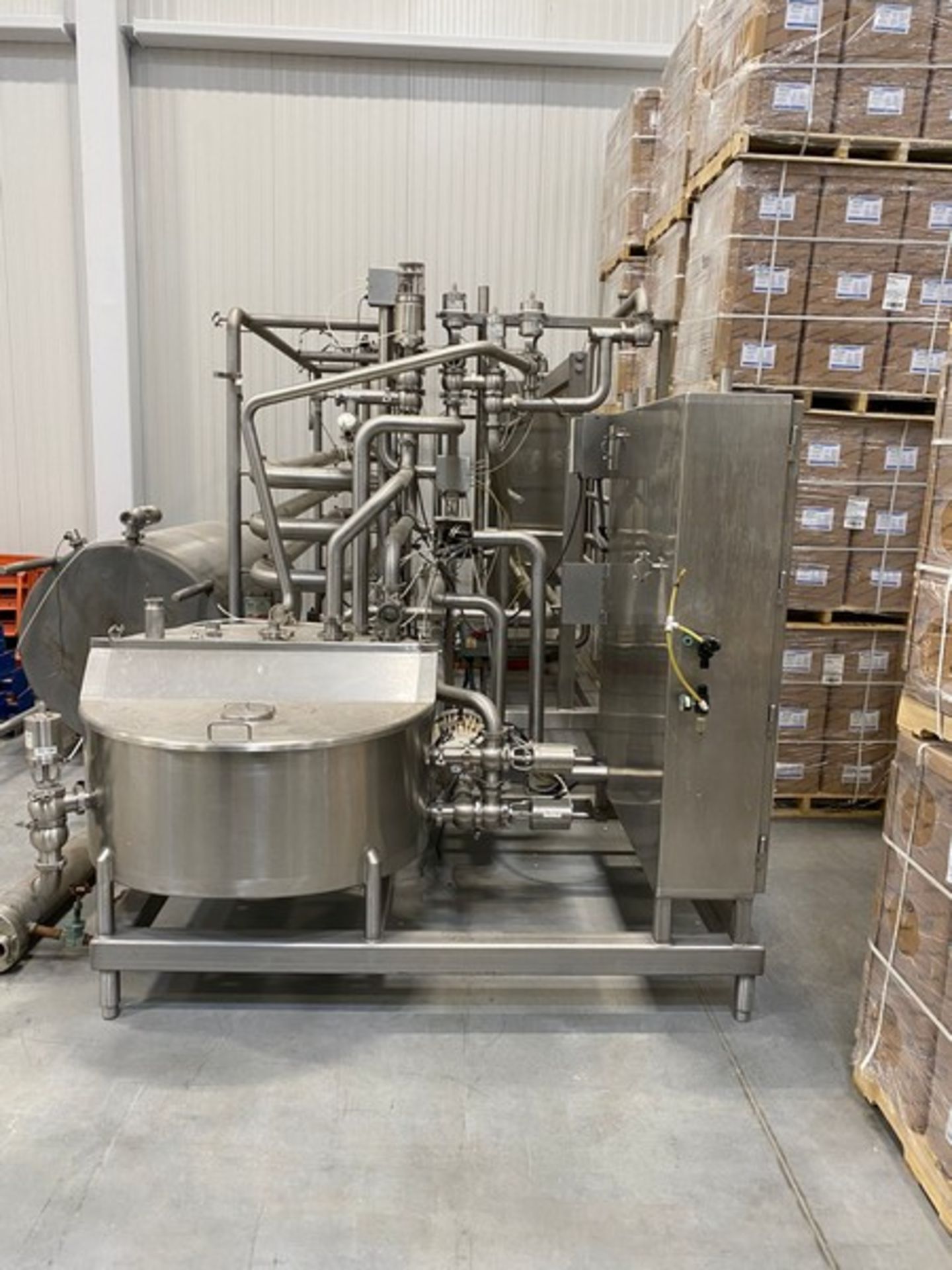 CFR 80,000 lbs. per hour HTST Skidded Pasteurizer with 4" Holding Tubes (Load Fee $1,000) (Located - Image 2 of 4