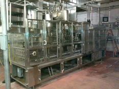 Osgood Cultured Products Filler, Model 6400, S/N 635 Single Index 6-Lane Filling System, Tamper