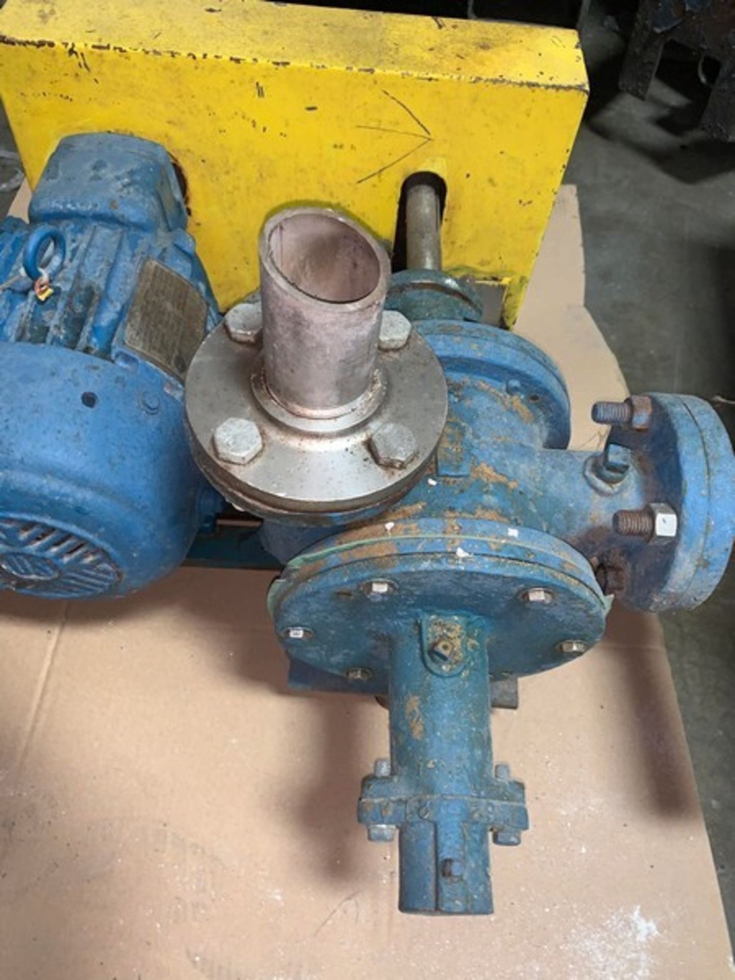 Rotary Positive Displacement Pump with Relief Valve, 5HP with Gear box and chain drive reducer. ( - Image 2 of 2