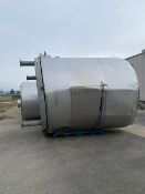 MIELLER 6,500 GALLON DIMPLE JACKETED S/S TANK (DAMAGED SIDE WALLS) (LOCATED EASTON, PA) (Load