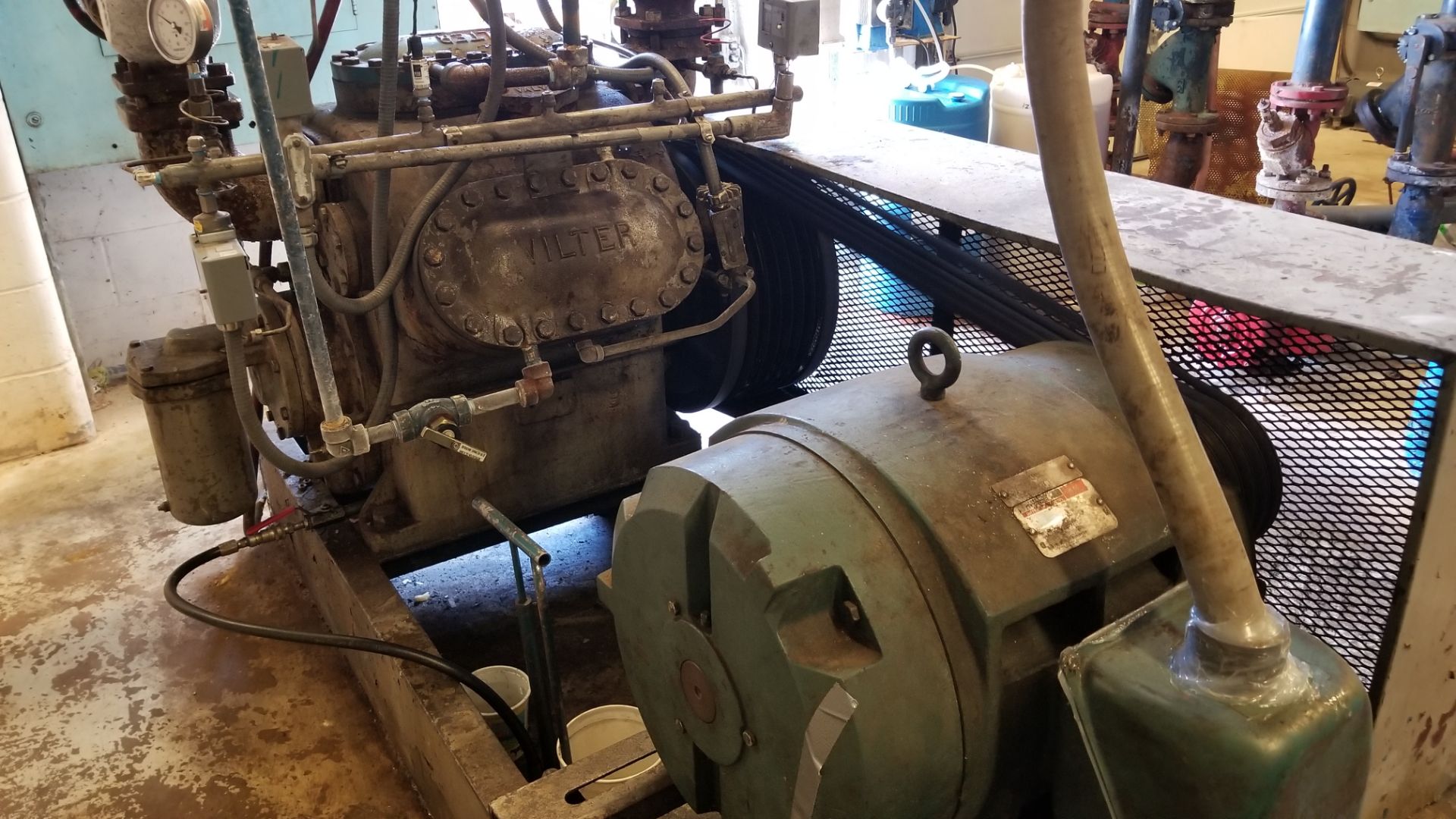 Vilter 75 HP Ammonia Compressor (NOTE: AVAILABLE FOR PICK-UP AT THE END OF SEPTEMBER) (Loading Fee - Image 2 of 2