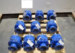 Lot of 10 Motovario Gear Reducers HA62 Ratio: 9.64 (Located Lebanon, PA) (Load Fee $25.00)