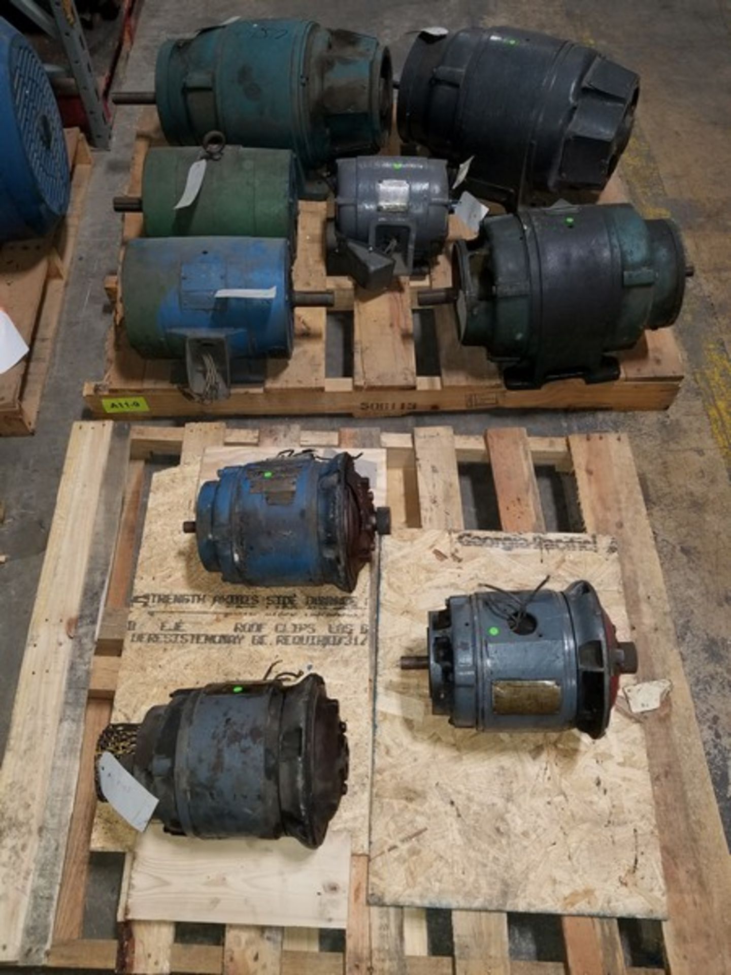 Lot of assorted 3-10 hp Motors 3HP U.S. Electrical Motors P4135366 Motor, 3HP U.S. Electrical Motors