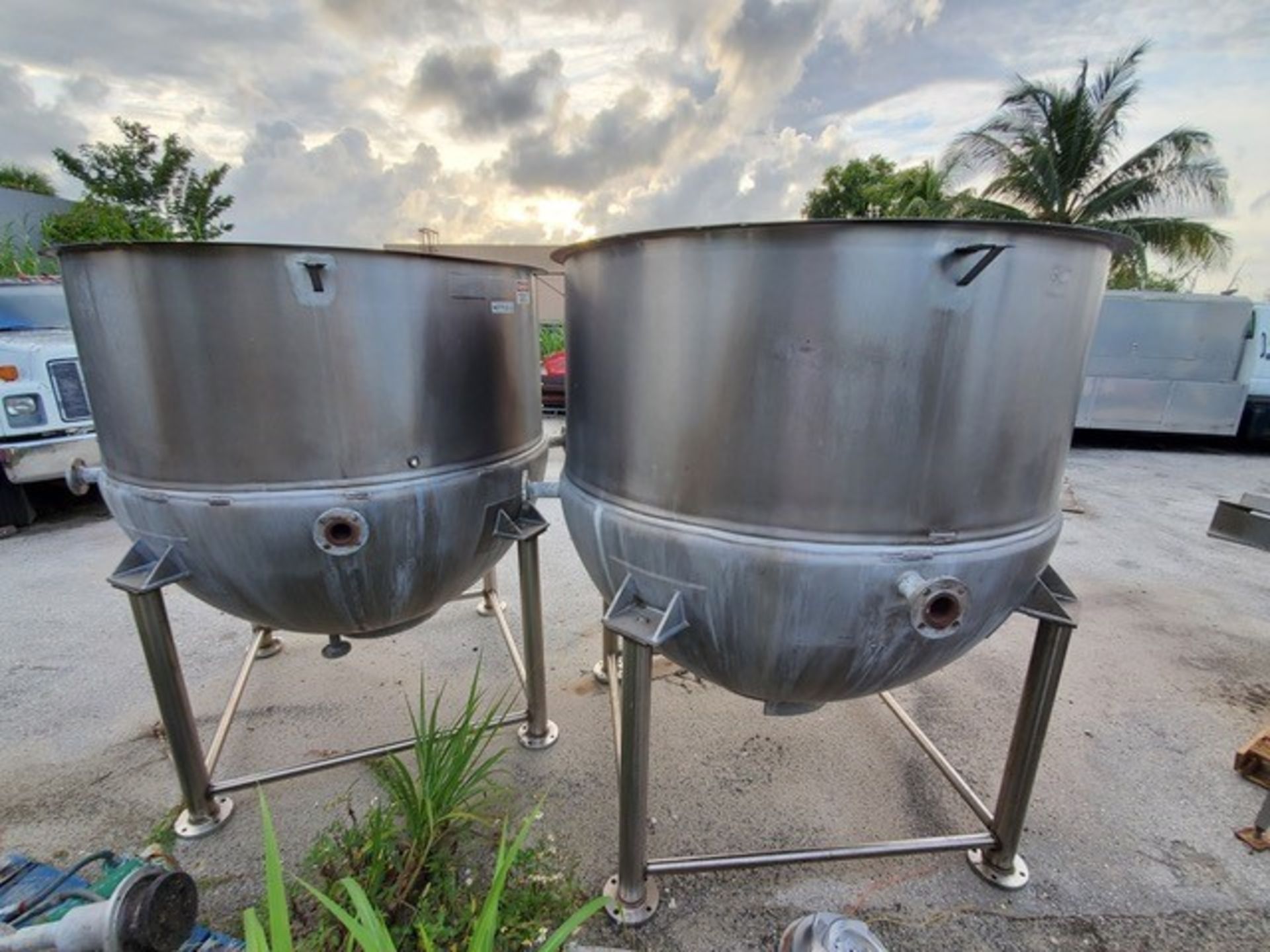 Lee 750 Gal. S/S Steam Jacketed Kettle, Model 750D9MS, S/N C1817, Aprox. Rated at 90 psi (Kettle - - Image 5 of 5