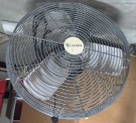 Wall Fan with 1/3 HP Maraton Motor (LOCATED IN IOWA, RIGGING INCLUDED WITH SALE PRICE) -- Optional