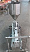 S/S Sanitary Portable Piston, Model DGK5000 (Mfg. 2014), Aprox. 5000ML Fill, Unit last used in the