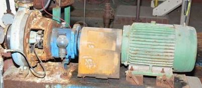GOULDS 3196 1X2-10 CENTRIFUGAL PUMP WITH 5 HP ELECTRIC DRIVE MOTOR 570V (Canadian Voltage) (