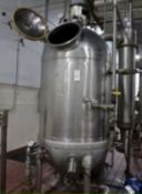 Hamilton 150 Gal. S/S Steam Jacketed Vacuum Kettle, Model ____________, S/N _____ with Scrape