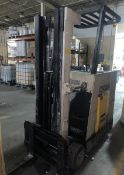 Crown Stand-Up Electric Forklift Truck, side shift, tilt -- no battery (LOCATED IN IOWA, RIGGING