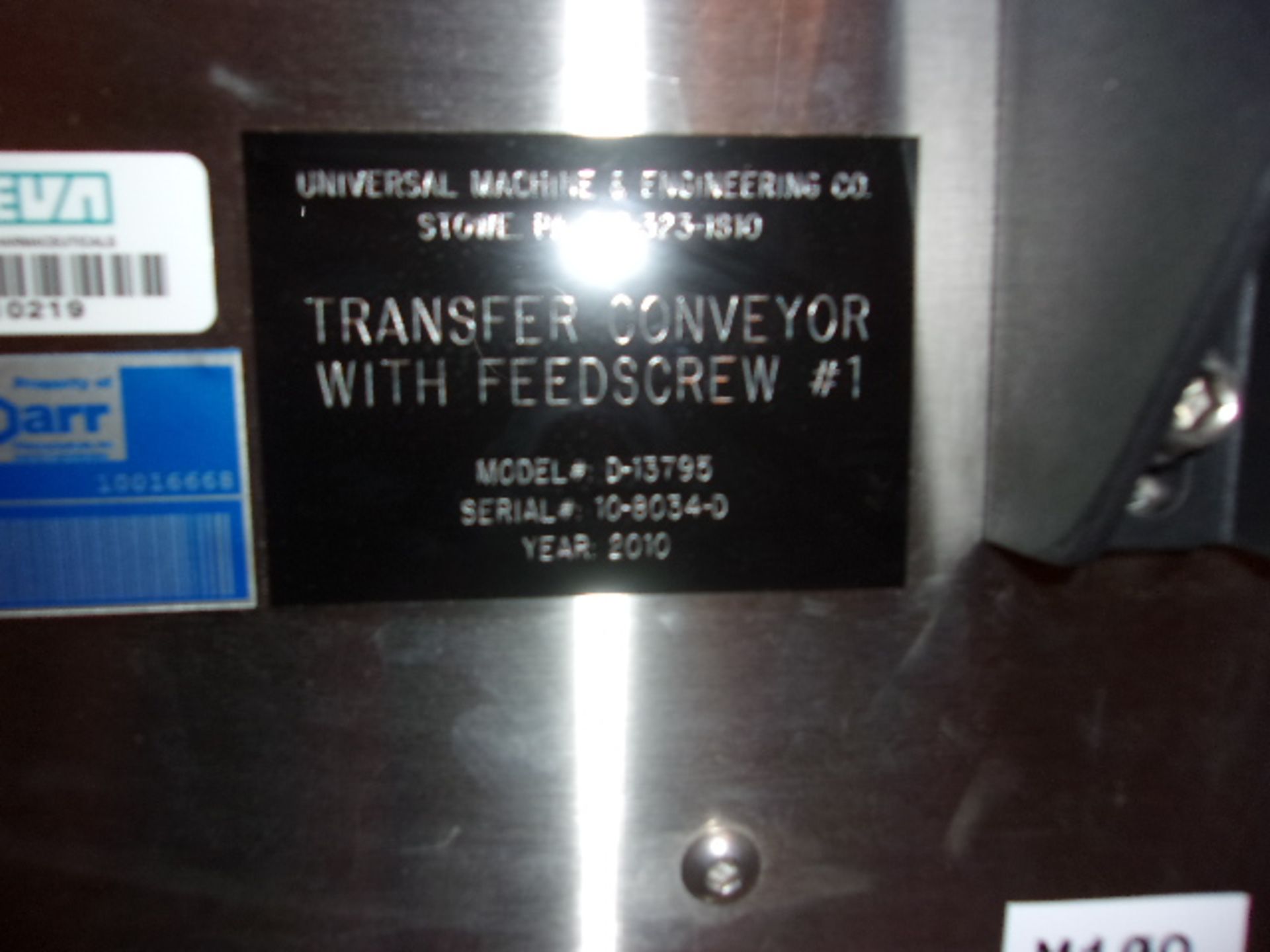 Universal Machine & Engineering Bottle Separators Aprox. 7' Transfer Conveyor - Image 3 of 4