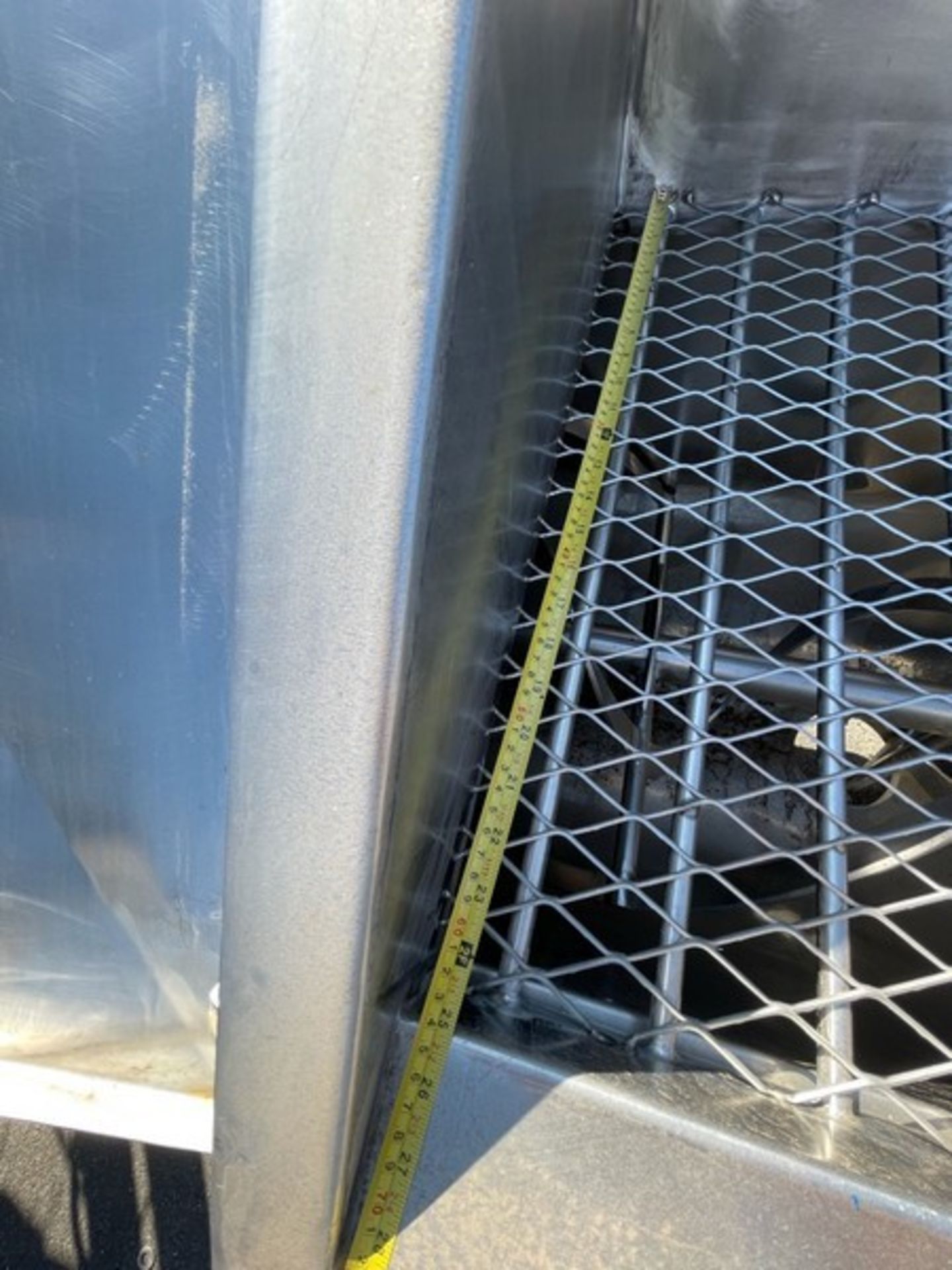 25 CUBIC FOOT HORIZONTAL RIBBON BLENDER APPX DIMENSIONS OF INFEED ON TOP 49''L x 25'' DEEP, APPX - Image 11 of 12