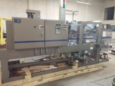 Used ARPAC Intermitten Motion Wrapper for unsupported square and rectangular containers. Model 107-