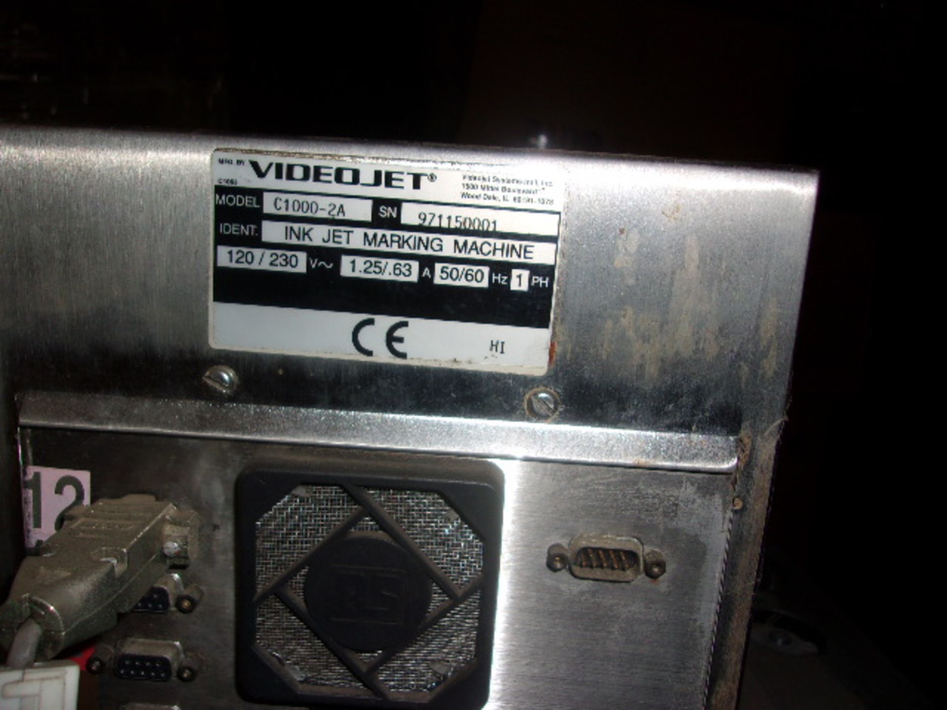 Apollo 2-Head VideoJet Case Coder, Model C1000 (Located Athens, OH 45732) - Image 4 of 4