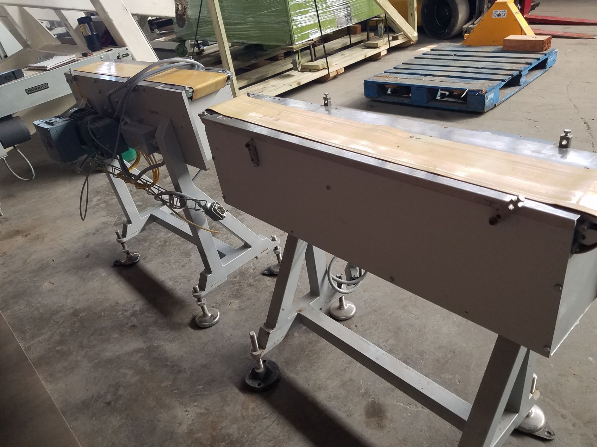 Two 5" wide x 40" long x 34" height belt conveyors (Handling, Loading & Site Management Fee: $25) - Image 3 of 5