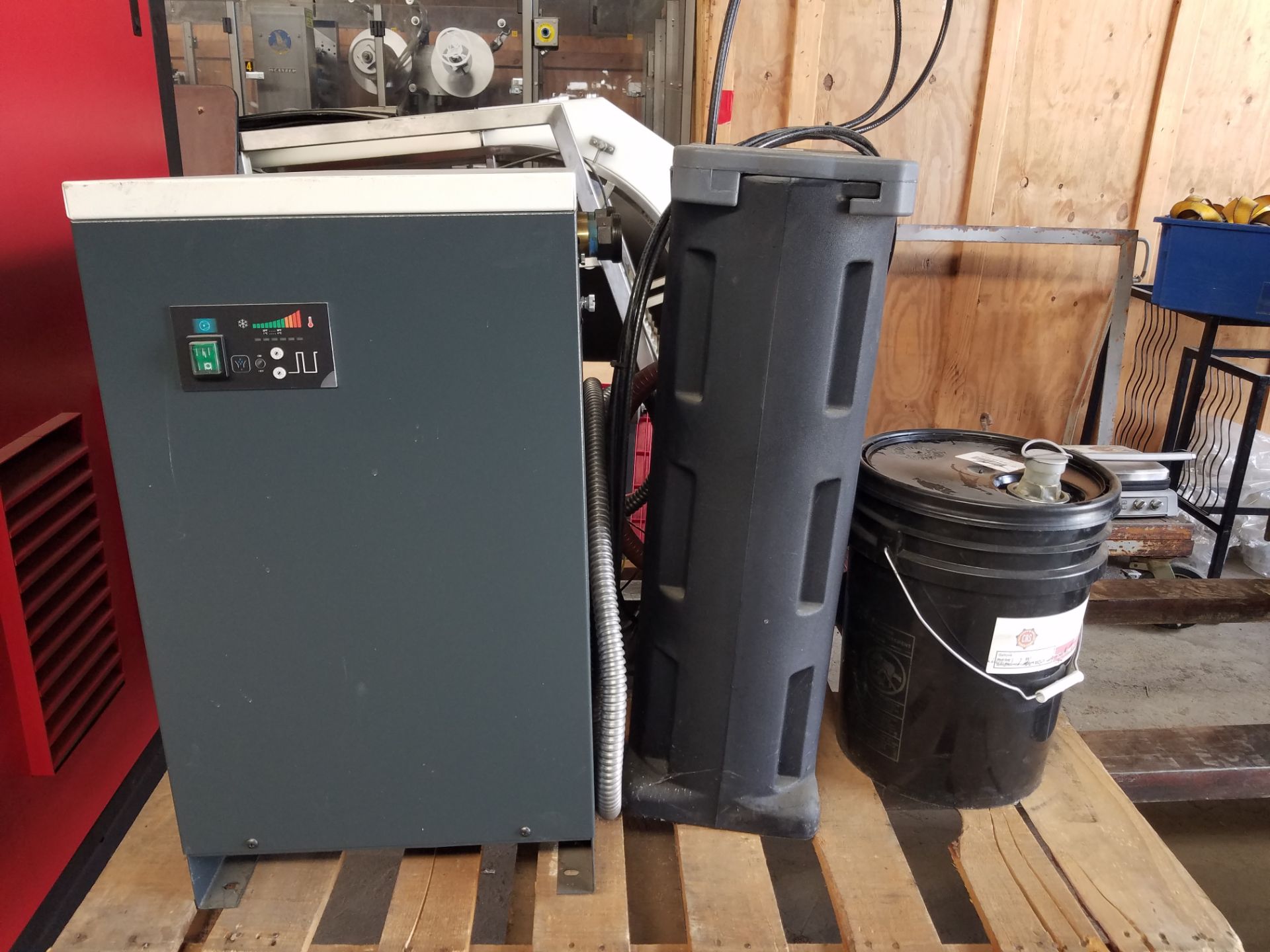 CAS RS603ENC rotary screw air compressor,  60 hr., yr., 2017, serial # 012819-0384, volt 460-480, - Image 7 of 9