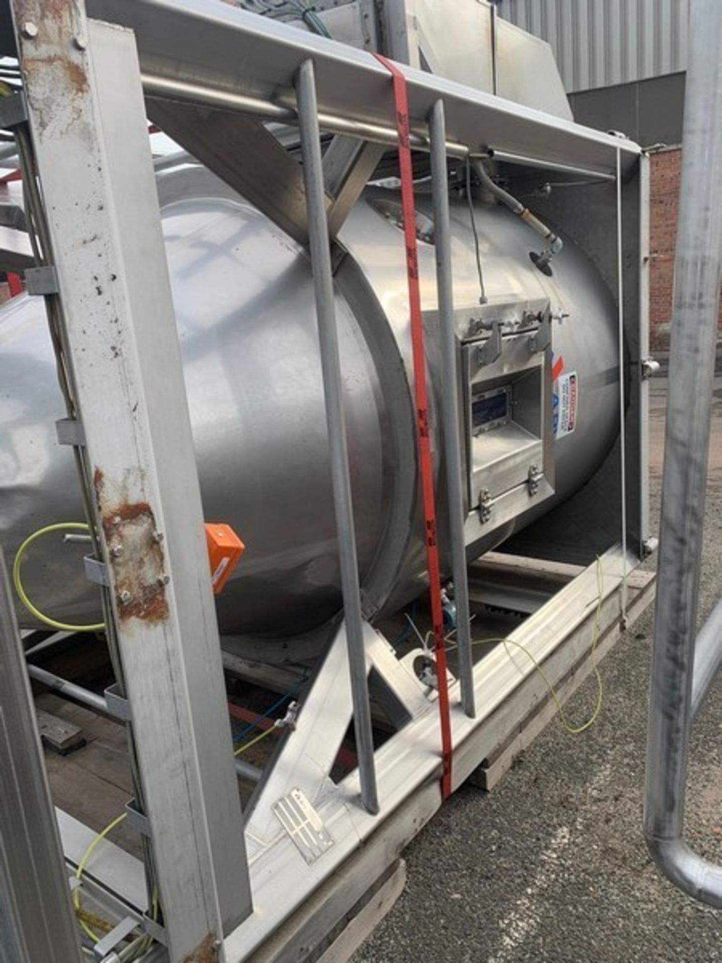 APV PILOT S/S SPRAY DRYER, MODEL PSD 58, S/N 35062, S/S PRESSURE VESSEL W/ S/S PLATFORM, APPX - Image 5 of 31