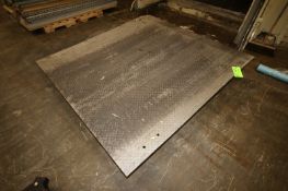 Galvanized Dock Plate, Overall Dims.: Aprox. 75" L x 72" W (Old Tag #112) (Located Wappingers Falls,