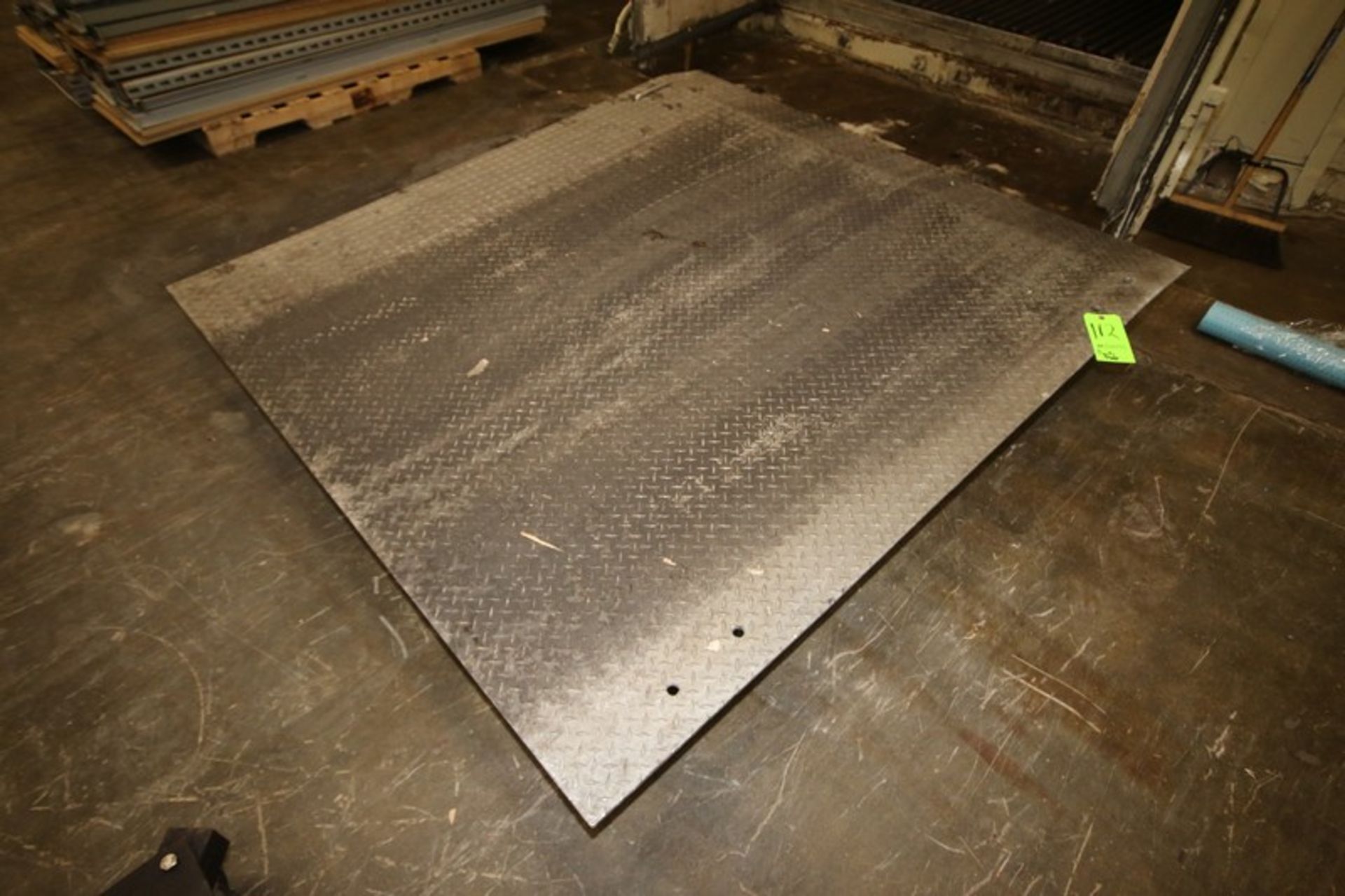 Galvanized Dock Plate, Overall Dims.: Aprox. 75" L x 72" W (Old Tag #112) (Located Wappingers Falls,