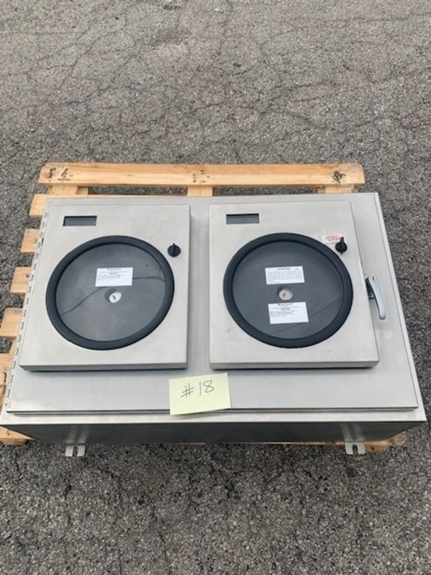 (2) Honeywell Chart Recorders Mounted in Stainless Enclosure, Model DR4500, S/N