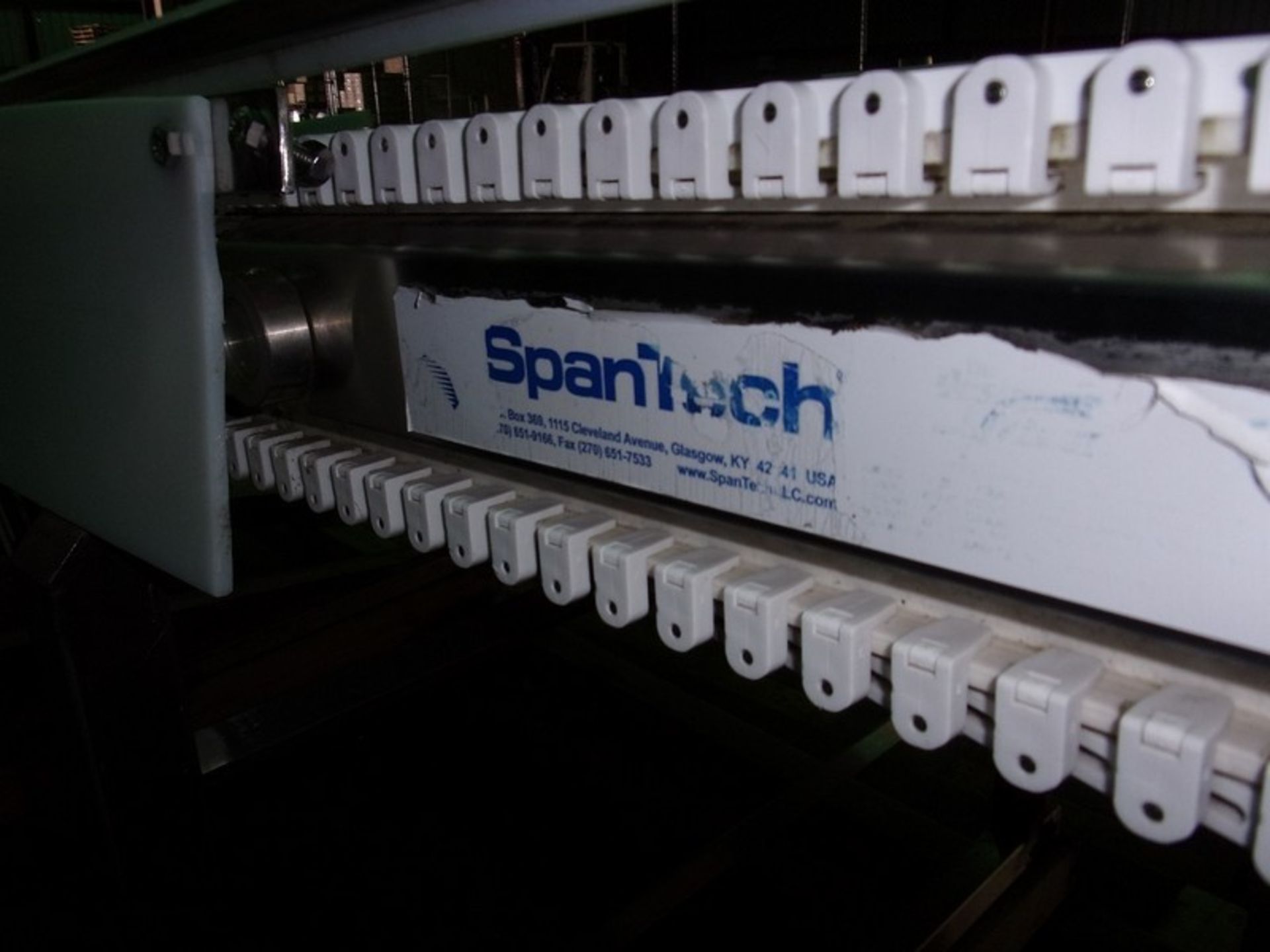 Spantech Dual Lane S/S Sanitary Belt Conveyor, with Dual Intralox Belts - Each Belt 18" W, Aprox. 11 - Image 3 of 11