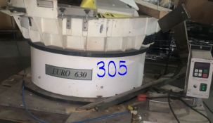 Euro 360 Vibratory Cap Feeder with Speed Controller (LOCATED IN IOWA, RIGGING INCLUDED WITH SALE