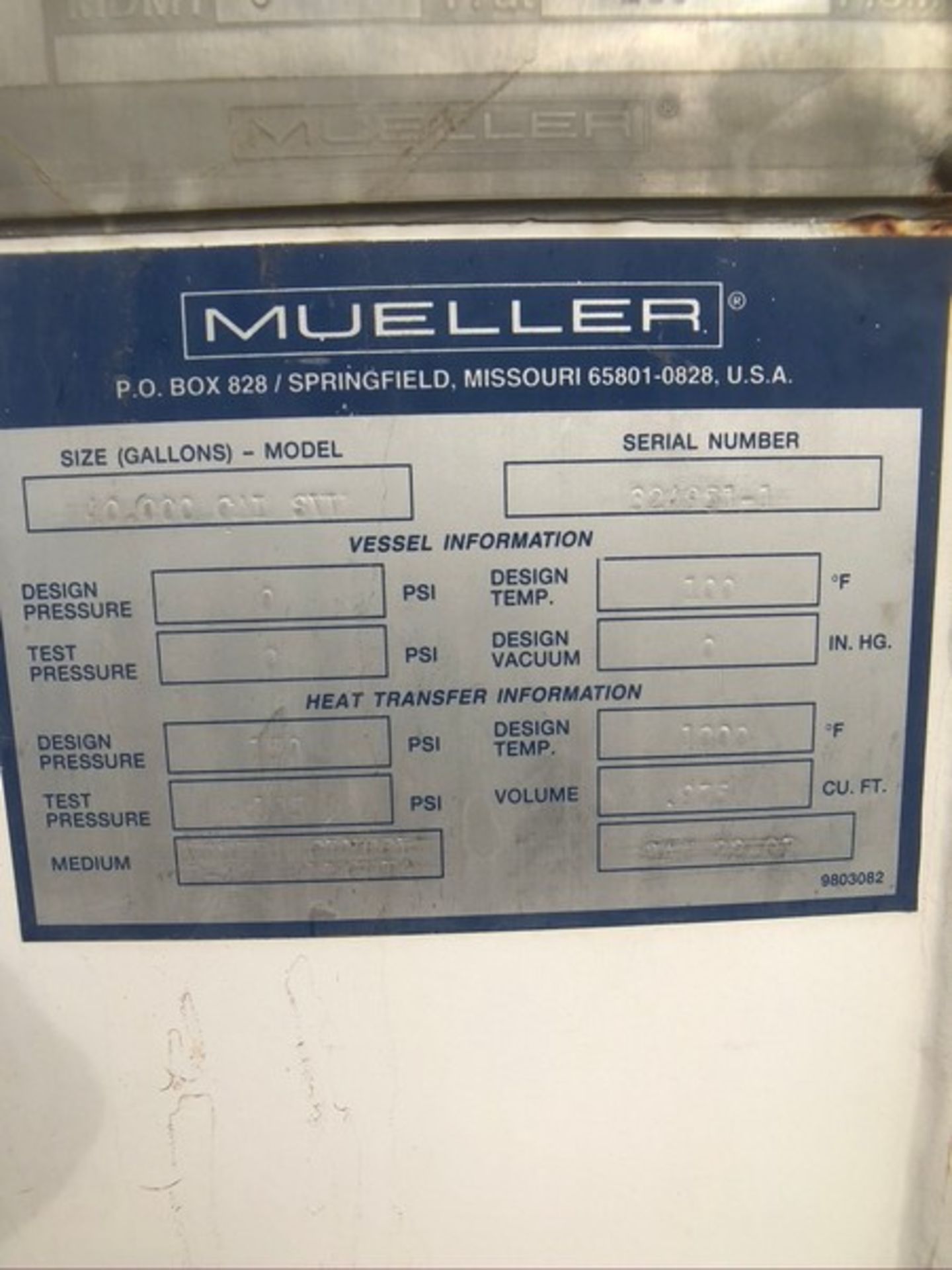 MUELLER 40,000 GALLON JACKETED SILO , S/N 324951-1 - Image 18 of 36