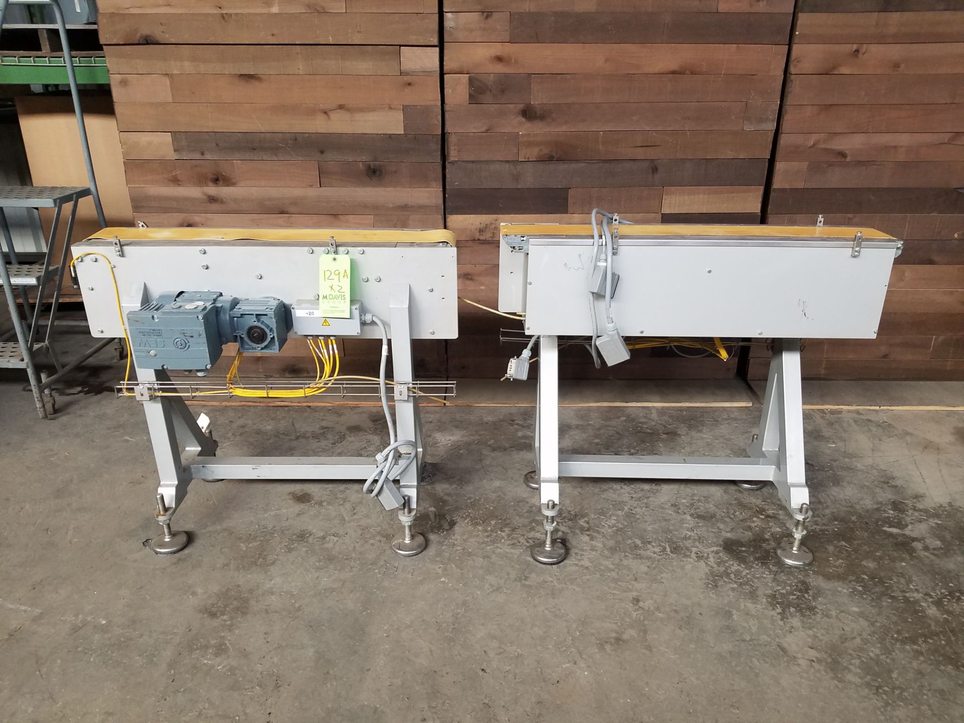 Two 5" wide x 40" long x 34" height belt conveyors (Handling, Loading & Site Management Fee: $25) - Image 5 of 5