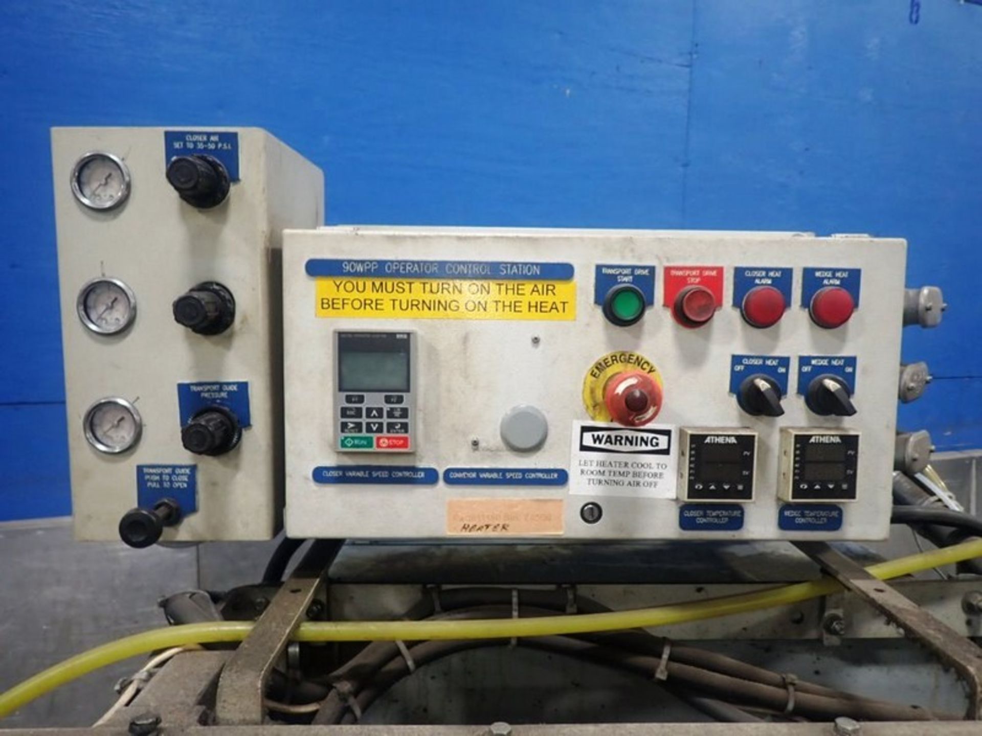 Stonepak 90J Pinch Closer, Model 90J WPPS, S/N 1290JWPPS01 -- Travels Left to Right Flow, Mfg. - Image 3 of 5