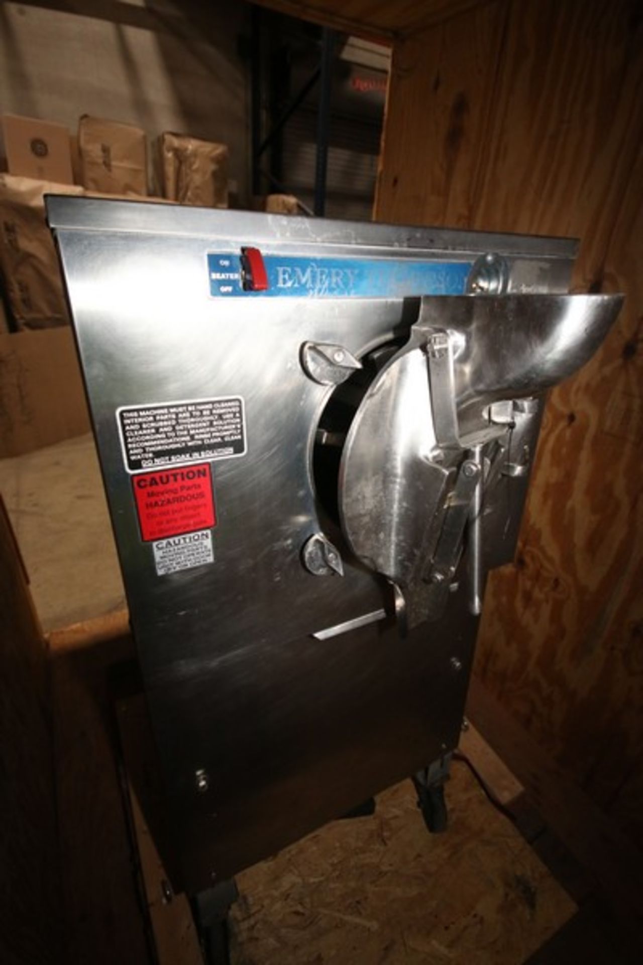 Energy Thompson S/S Ice Cream Freezer, M/N 309, S/N 3500, 280/230 Volts, 3 Phase, Mounted on - Image 2 of 8