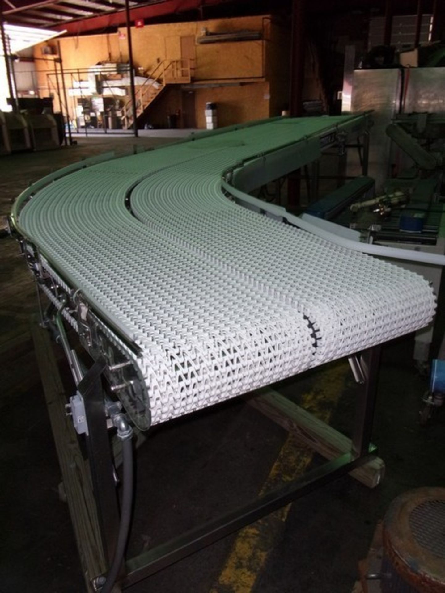 Spantech Dual Lane S/S Sanitary Belt Conveyor, with Dual Intralox Belts - Each Belt 18" W, Aprox. 11 - Image 5 of 11