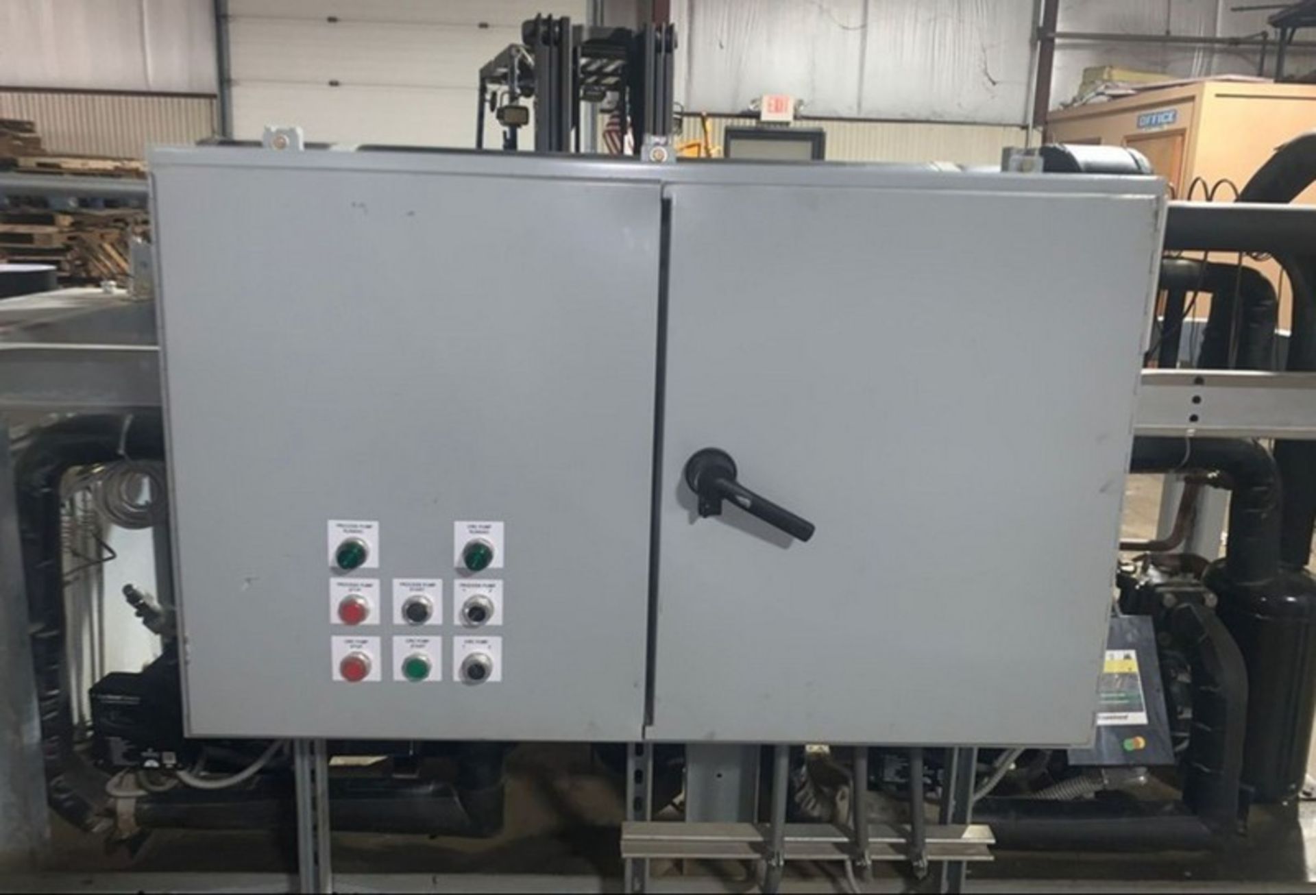 Drake 60 Ton Chiller 2014 with two Copeland compressors missing cover plates and heat exchanger ( - Image 11 of 15